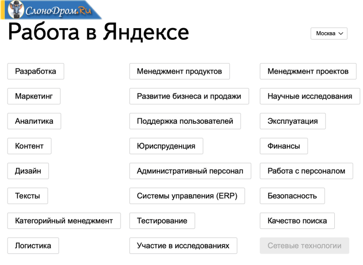 Работа от прямых работодателей